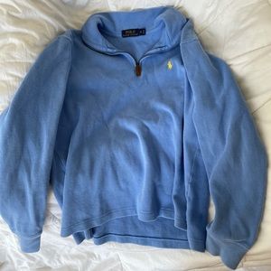 Ralph Lauren Blue polo 3/4 zip pullover